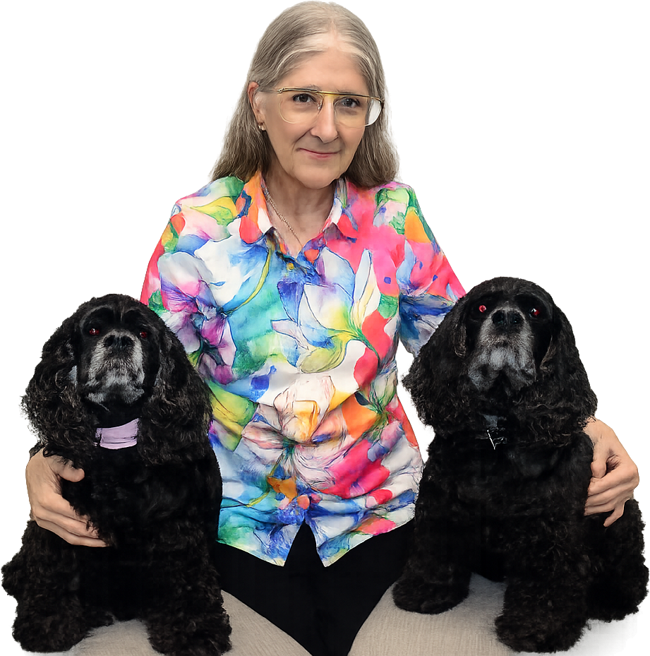 Linda with dogs